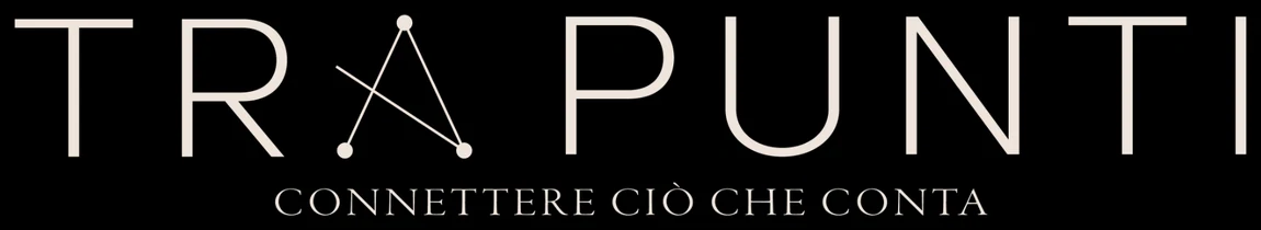 Logotipo original del estudio TRA PUNTI y su lema